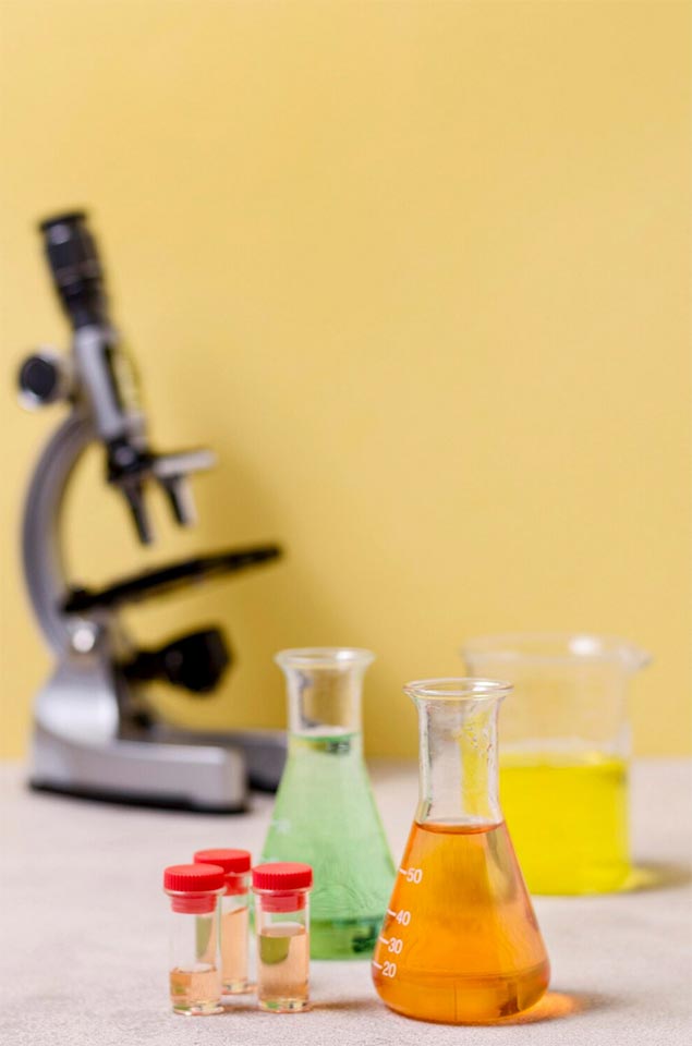 Close-up view of science concept